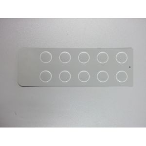 Embossed Concave Convex Membrane Control Panel With 3M Adhesive , Customized