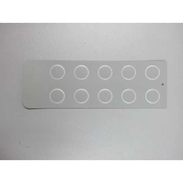 Quality Embossed Concave Convex Membrane Control Panel With 3M Adhesive , Customized for sale
