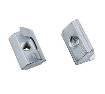 Quality Metal Plate U Type Clip Nuts Medium Carbon Steel Material With Spring Leaf for sale