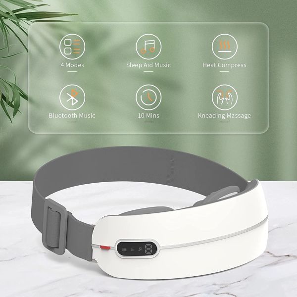 Lightweight Acupoint Rechargeable Eye Massager Bluetooth With Heating
