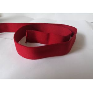 2.5 Cm Red Spandex Elastic Nylon Webbing / Waistband Elastic Webbing Band