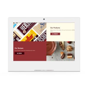 L Shape Freestanding Desktop Digital Signage RK3399 POE NFC Optional