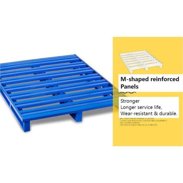 Development Galvanized 4 Way Forklift Access Steel Pallet for Workshop Stackable Goods