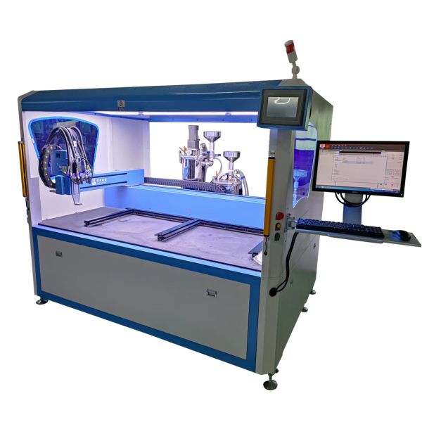 Automatic Feeding Epoxy Resin Dispenser with 0.2g/s Pump Precision and Mixing