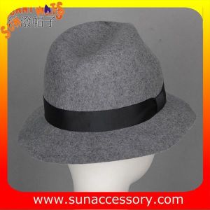 T8981177 Sun Accessory customized fashion winner 100% wool felt fedora hats,