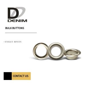 Nickel Free Round Shape Copper Eyelet Rivets For Trench Coat