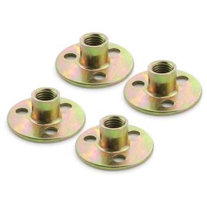 Customization nuts flange screws three holes iron plate furniture round