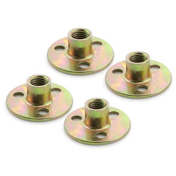 Customization nuts flange screws three holes iron plate furniture round