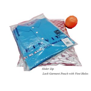 Frosted CPE EVA Custom ziplockk Clothing Bags Biodegradable Reclosable