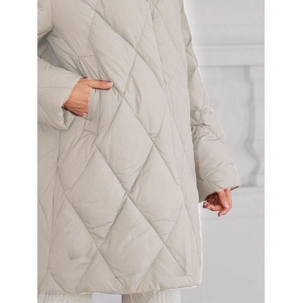 89cm 91cm 92cm Mid Length Padded Coat Womens Bio Down Thickened