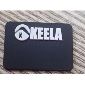 Custom 3D Logo Rubber PVC Patches Garment Label For Clothing Mirco Injection