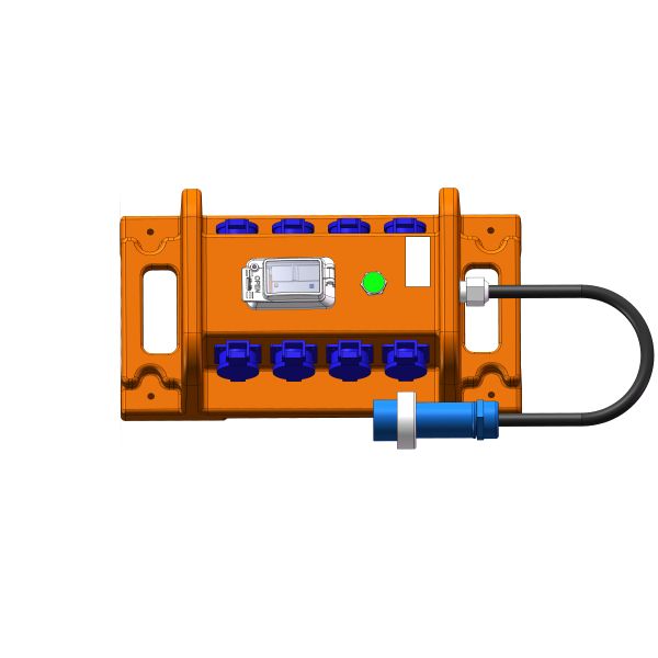 Quality 8 Channel Power Distro Boxes Manual Switch 6080w Convenient Power Socket Box for sale