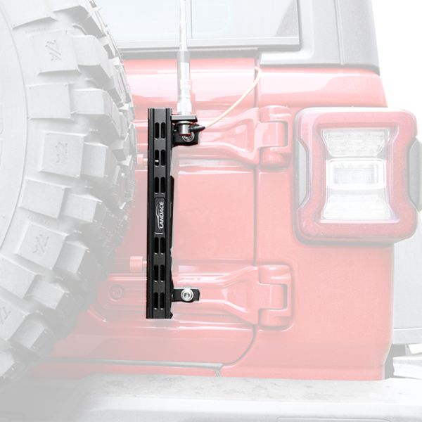 Bracket for 2021- Wrangler Aluminum Alloy Multi-function Tailgate Hinge Antenna Mount