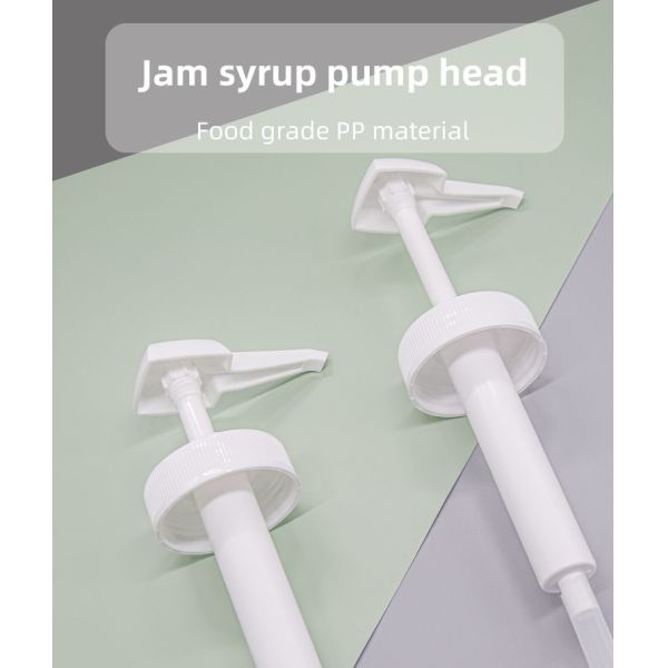Logo Printing Square Head PP Plastic Sauce Dispenser Pump For Liquid Concentrate 67 - 400