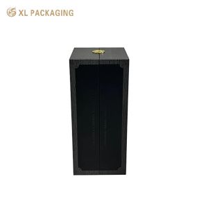 XL Packaging Custom Packaging Box Factory Stylish Hinge Wine Gift Box with Gold