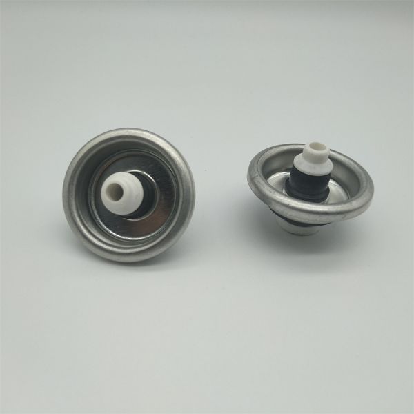 Side view of professional aerosol valve for polyurethane foam