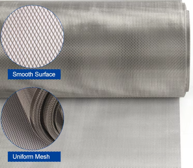 Ultra Micro Expanded Metal Mesh Titanium Alloy Electrolytic Cell Anode Mesh