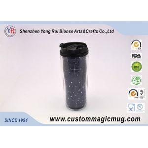 Customizable Large Double Wall Mugs Plastic With Interlayer 12oz 350ml