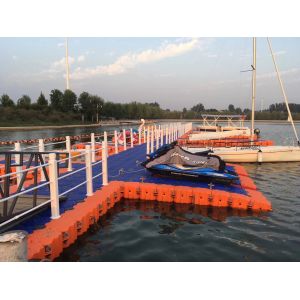 Stable Low Maintenance Black Rectangular Plastic Pontoon