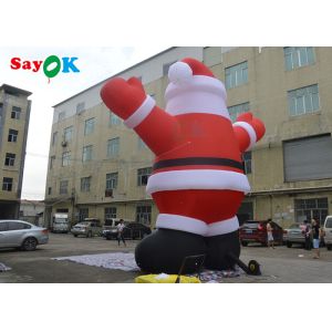 Entertainment 6m PVC Inflatable Christmas Santa Claus Yard Decorations