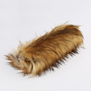 Knitted High Pile Artificial Fur For Garments Collar Yarn Count