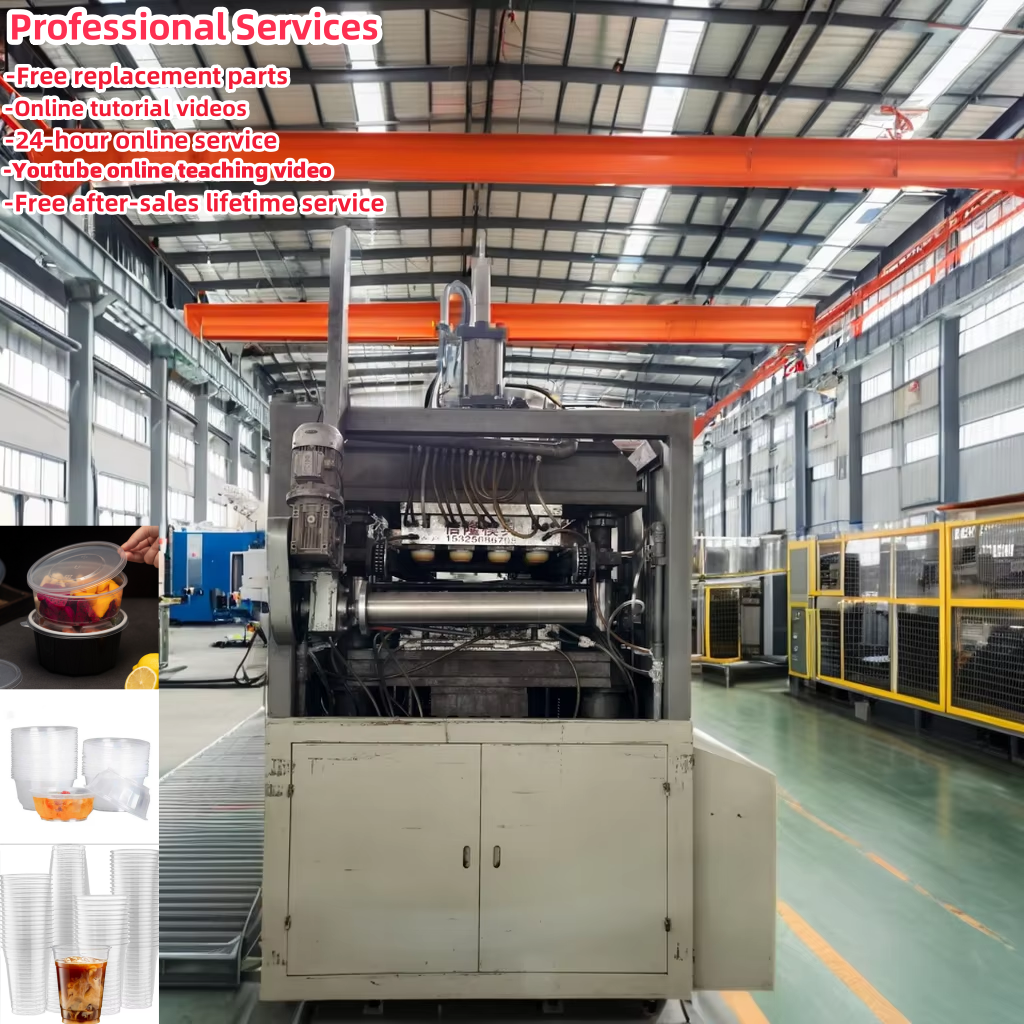 Precision Plastic Bowl Making Machine High Automation Fast Proofing Plastic Thermoforming Machine