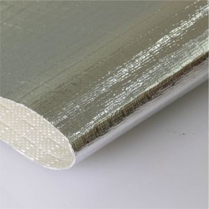 Fire Retardant Aluminized Fiberglass Fabric ALFW600 With Strong Light Reflection