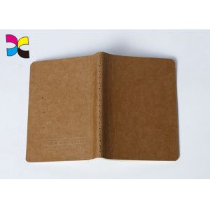 A4 / A5 / A6 Kraft Paper Custom Printed Notebooks With Perfect Binding /