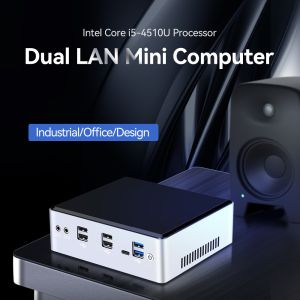 Intel Core I5 4210U 2 Cores Industrial PC With Dual LAN Dual COM And Fan