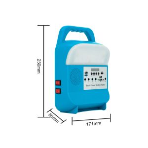 4Lamps Solar LED Home Lighting System 20W Waterproof Emergency Power Supply