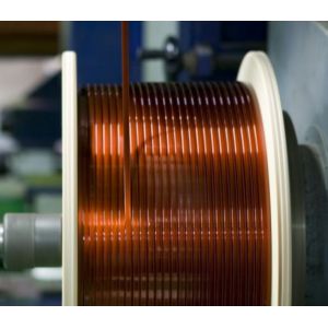 0.6 X 1.5mm Speaker Flat Magnet Copper Wire Polyamide Imide Flat Enameled Wire