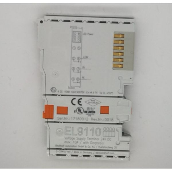 Quality EL9110 Beckhoff  Potential Supply Terminal 24 V DC With Diagnostics for sale