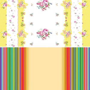 2ply 54 X 108in Party Paper Tablecloths Twinkle Little Stars Wipe Clean