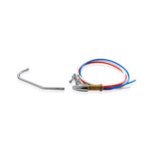 Nickle Surface Finishing Water Filter Parts , Gooseneck Faucet With Roate Switch