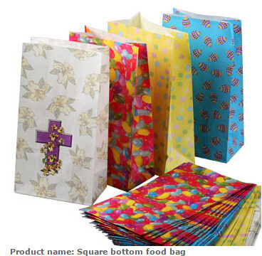 Food paper bread bakery packaging bags with window, Bread packaging no moq