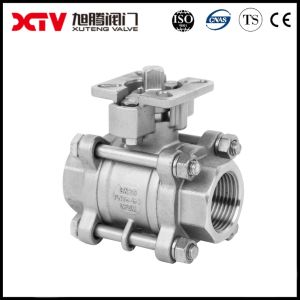 Straight Through Type Xtv Butt Welded 3PC Ball Valve ISO Mounting Pad Without