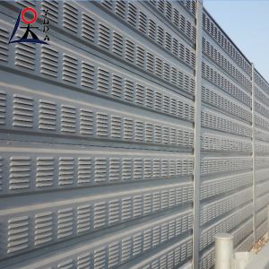 Galvanized Steel Highway Noise Barrier Panel 2m-4m Customizable
