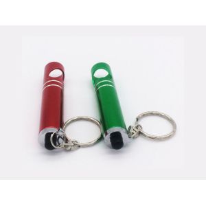 Personalized Anodized Aluminum Keychain Mini Flashlight LED Beer Bottle Opener,