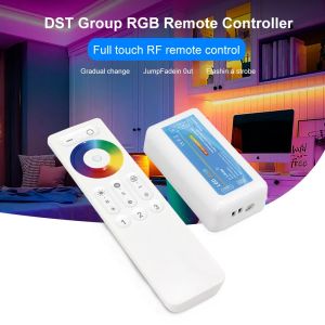 144W RGB WW CW Controller PWM Control Full Touch Rf 3 Channels 3 Zone Touch For