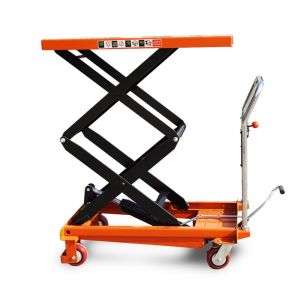Versatile Hydraulic Double Scissor Lift Table Manual Crank