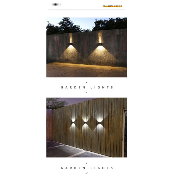 Illuminate Sun Solar Wall Light 3.7V Sensor Garden Lamp Waterproof Nordic Decor