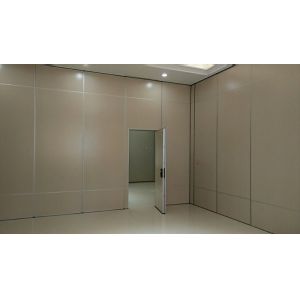 Ballroom Acoustic Folding Sliding Movable Partition Walls Wooden Material