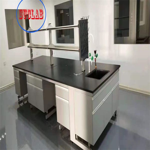Best Price Alkali Resistant Standard Size Chemistry Lab Furnitures Lab Work Benches With Shelves