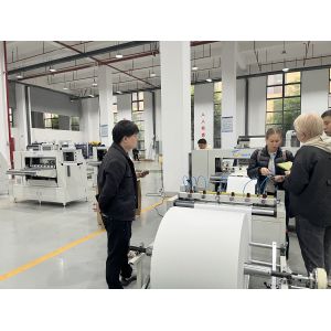 Automatic hot melt adhesive PP Gluing and Wave Receiving Production Line Filter