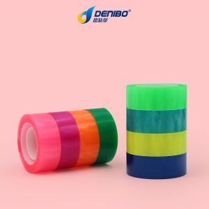 Custom Self Adhesive Logo Coloured Stationery Tapes For Packing