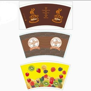 Paper Cup Fan 200 GSM Single Side PE/PLA Coated Unique Style Fans for Cold and