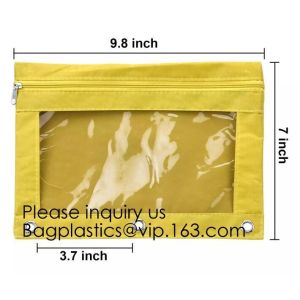 Stationery products Pencil Pouch Pvc Portable Pencil Case For Students,3 Ring