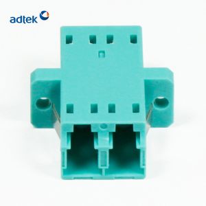 FTTX OM3 LC Duplex Coupler , Multimode Fiber Adapter