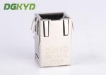 100Mb single port 8 pin modular jack rj45 ethernet connector with isolation RJ45