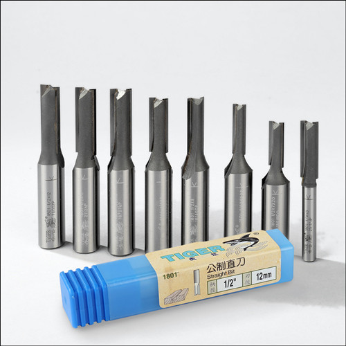 High Precision Straight Cut Router Bit Carbon Steel Body Customized Color